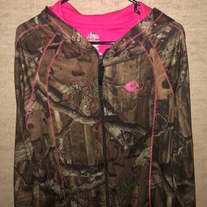 Mossy Oak Zip Up Hoodie